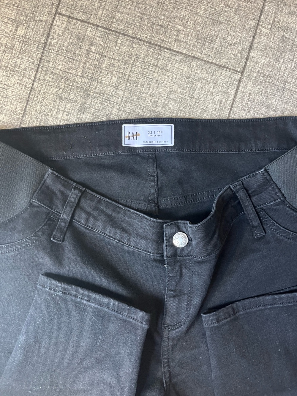 GAP Black Maternity  inset side panel Jeans New